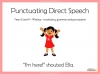 Punctuating Direct Speech - Years 3 and 4 Teaching Resources (slide 1/32)